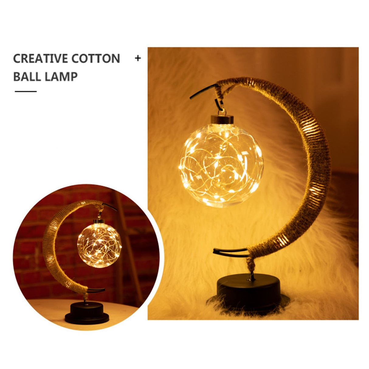 USB LED Moon Sepak Takraw Lamp