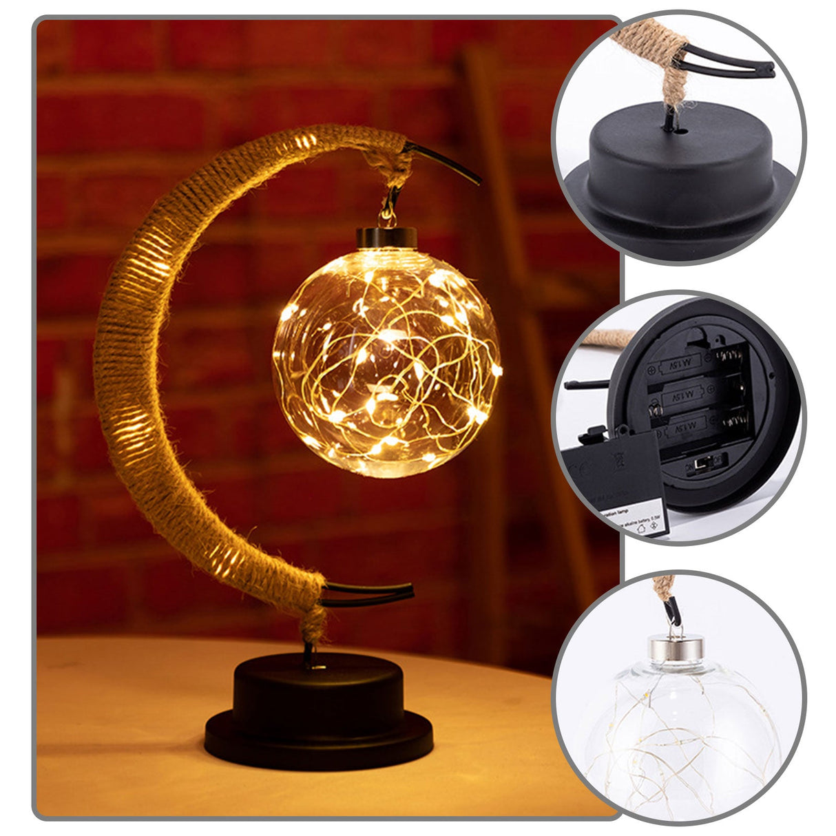 USB LED Moon Sepak Takraw Lamp