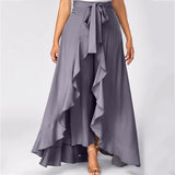 Hernia - Maxi skirt with ruffle detail