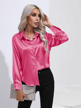 Leah - Elegant satin blouse