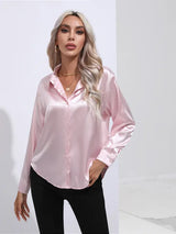 Leah - Elegant satin blouse