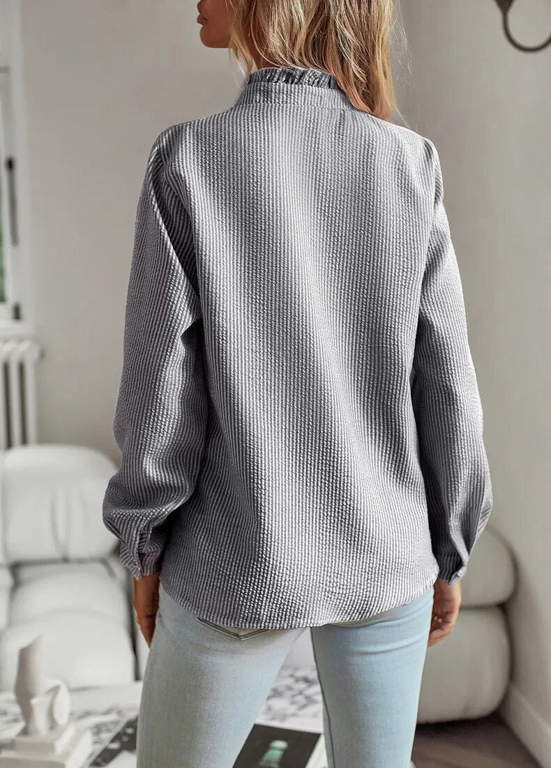 Lisbeth - Elegant long sleeve blouse