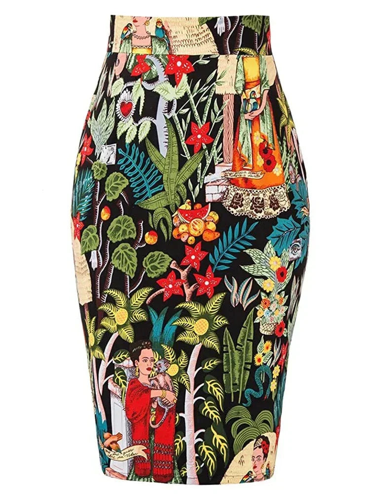 Cotton skirt in bandage style