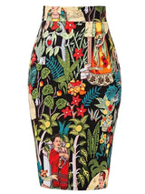 Cotton skirt in bandage style