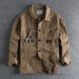 Griffin - Casual utility jacket with typographic accents