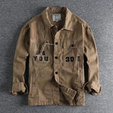 Griffin - Casual utility jacket with typographic accents