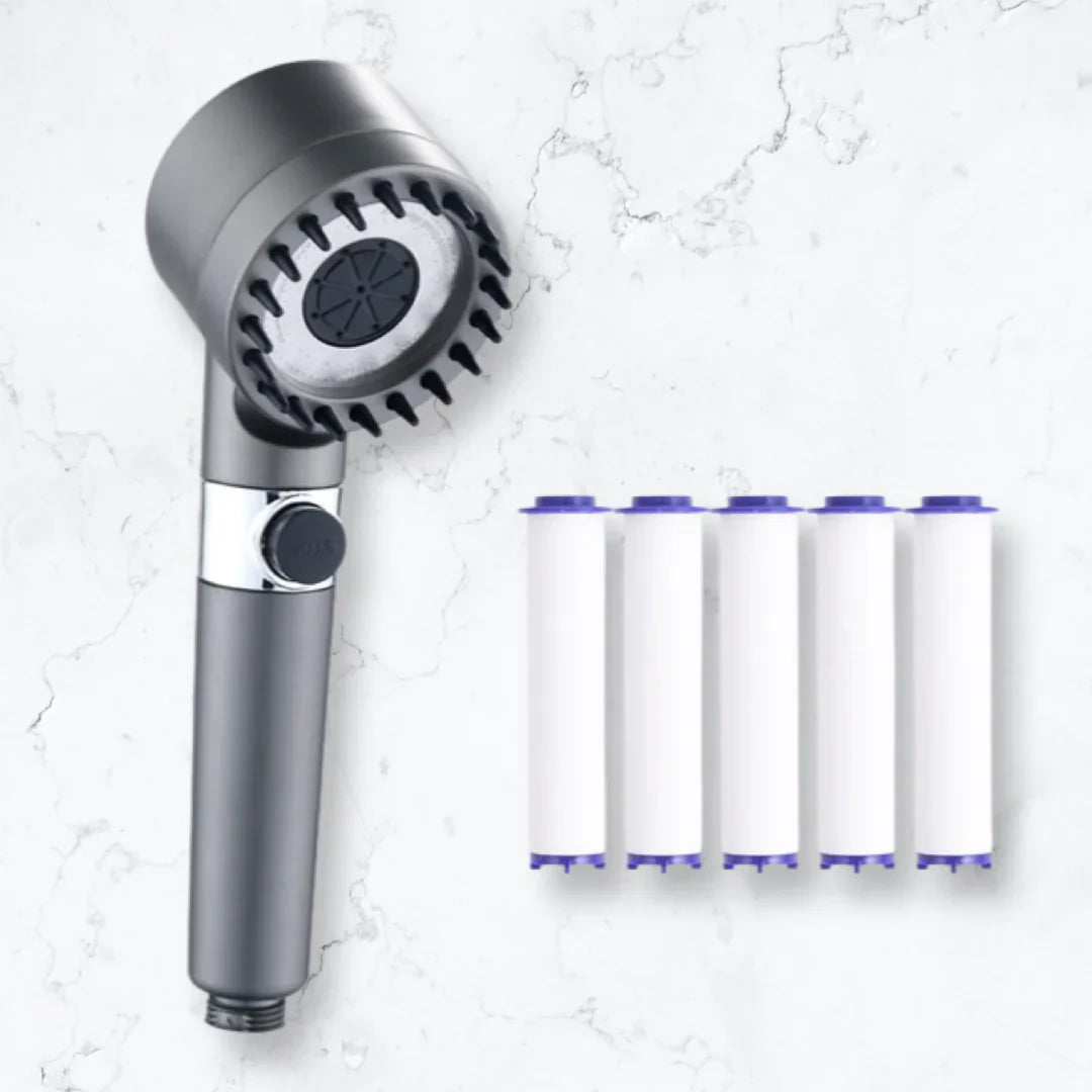 Massage 4-in-1 Shower Head - High Pressure & Purification