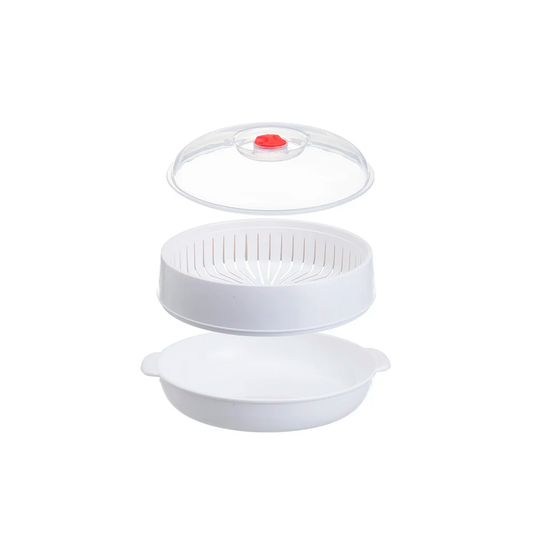 Multi-Layer Microwave Steamer with Lid