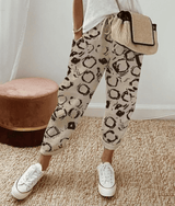 Olive Elegant Cotton Pants