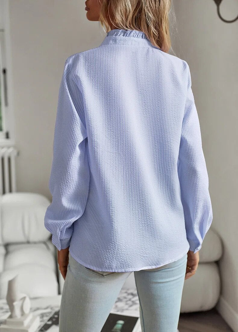 Lisbeth - Elegant long sleeve blouse