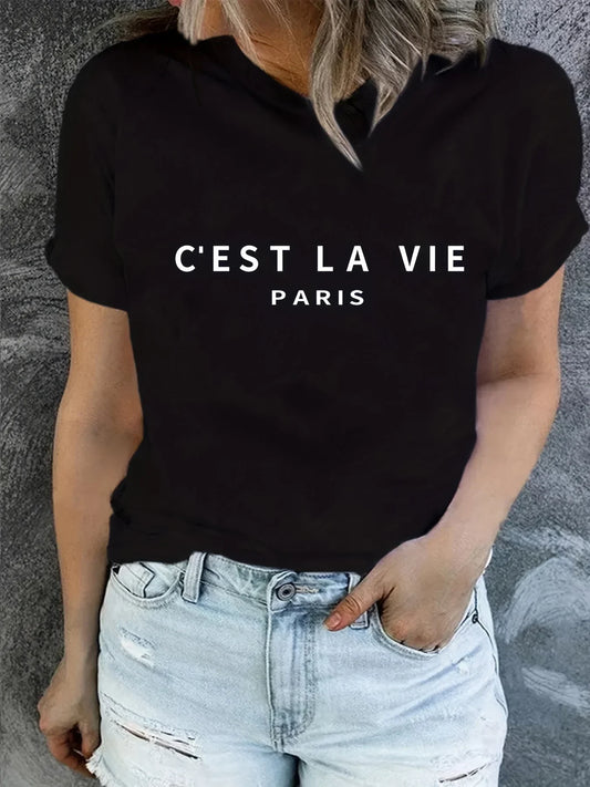 Paris T-Shirt With Round Neck