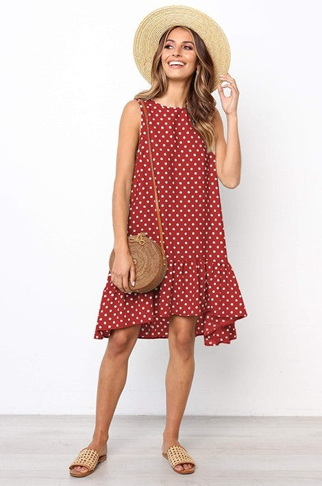 Natalia Dress | Effortlessly Stylish: Embrace comfort with our Casual Polka Dot Dress