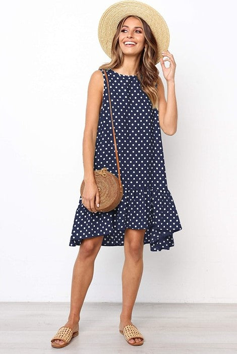 Natalia Dress | Effortlessly Stylish: Embrace comfort with our Casual Polka Dot Dress