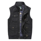 Nathaniel - Men's multi-pocket vintage waistcoat