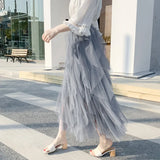 Fairy-style tulle skirt