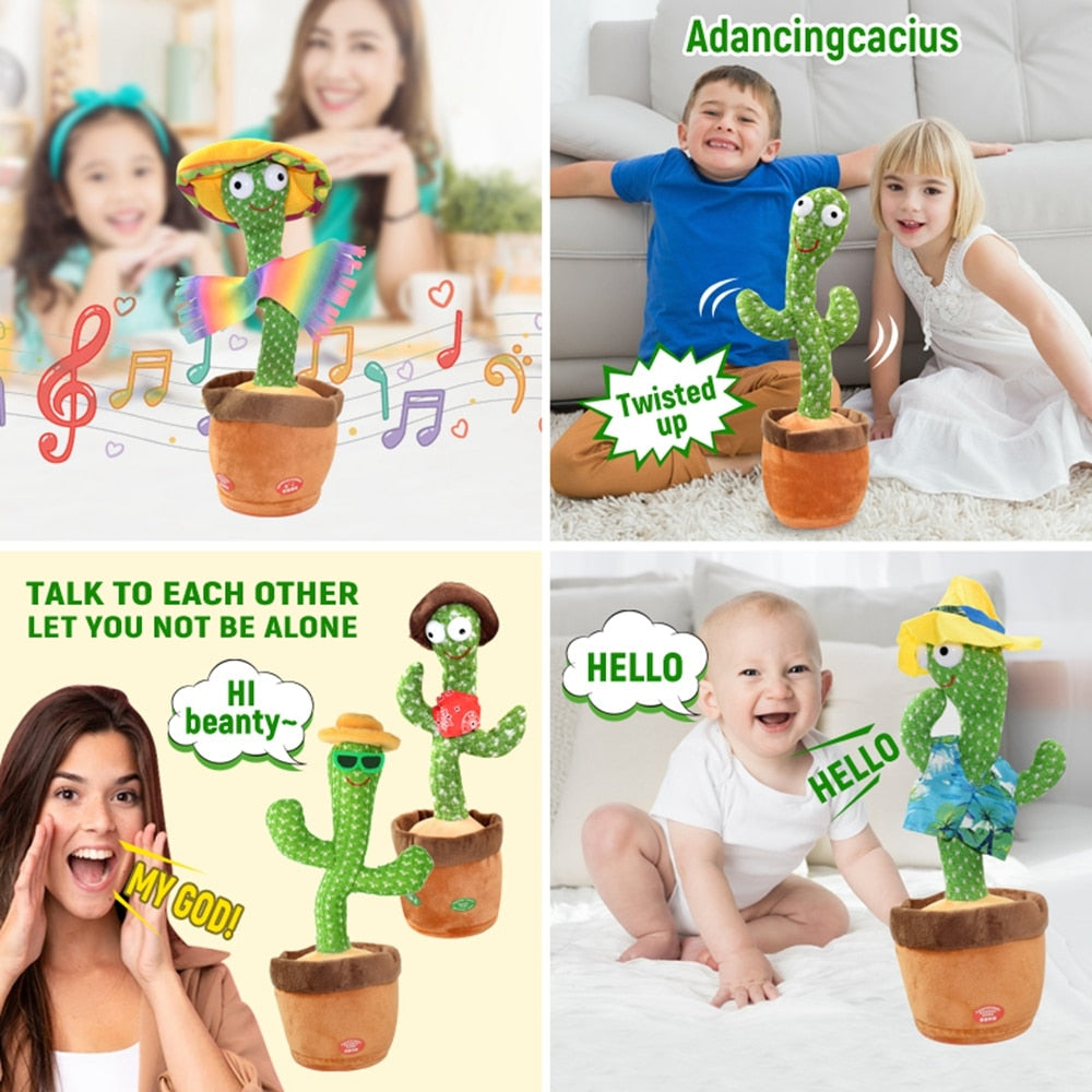 Dancing Cactus Repeat Talking Toy