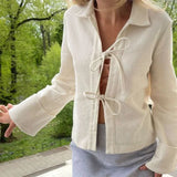 Leanne - Textured cardigan with flared sleeves