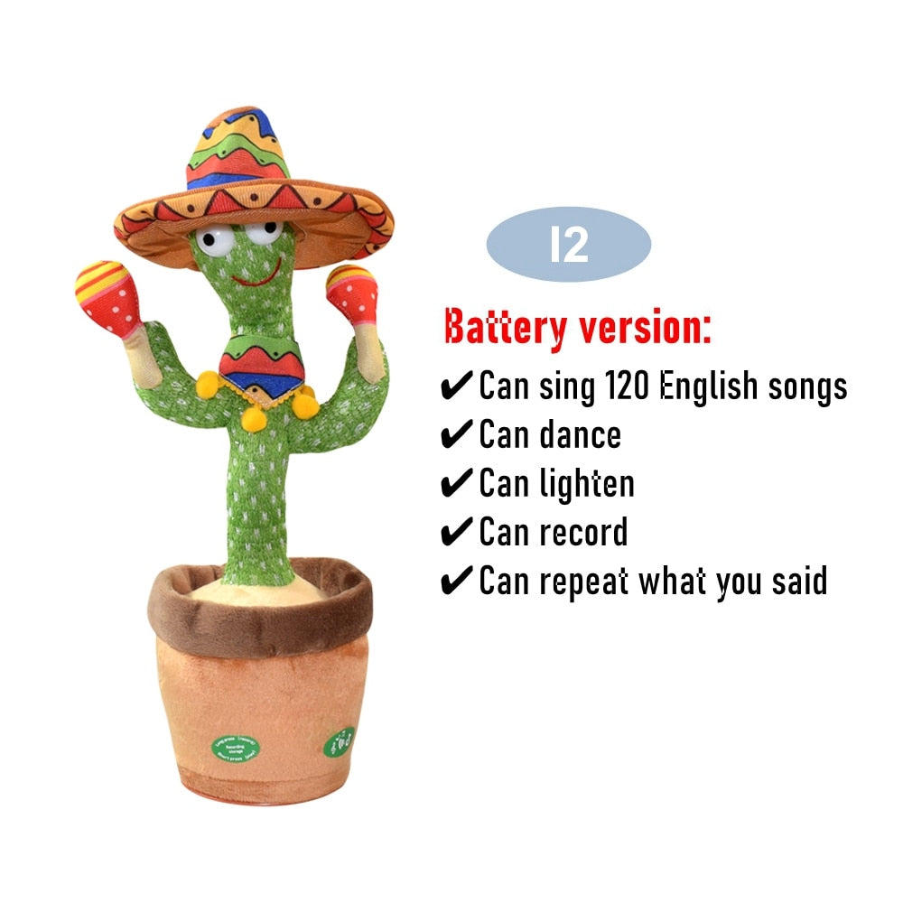 Dancing Cactus Repeat Talking Toy