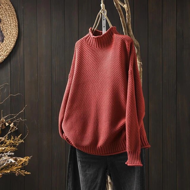 Willa - Vintage turtleneck jumper for women