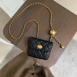 Chloe - Quilted mini shoulder bag with chain strap