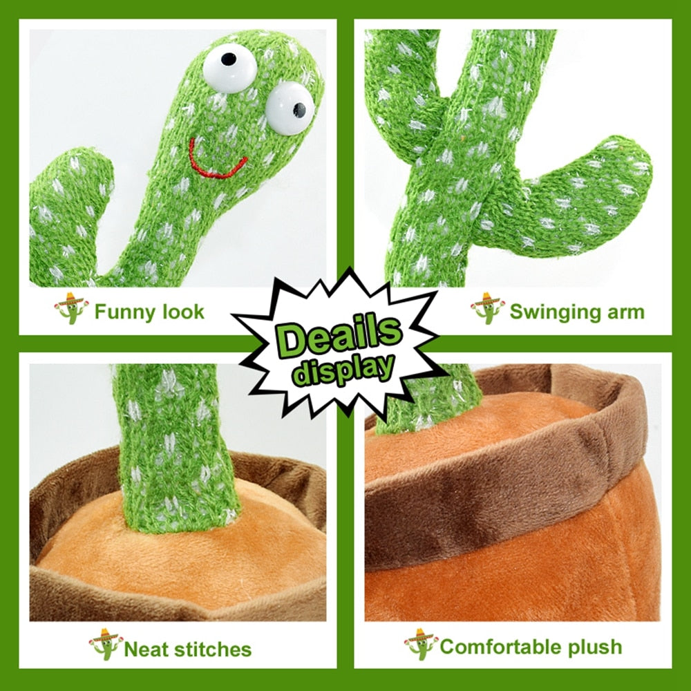 Dancing Cactus Repeat Talking Toy