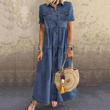 Rhea™ effortlessly chic maxi denim dress