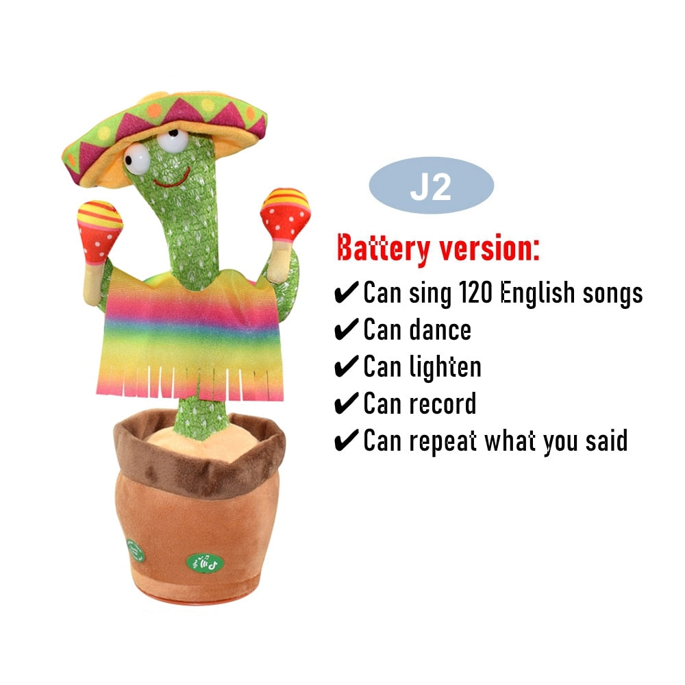 Dancing Cactus Repeat Talking Toy