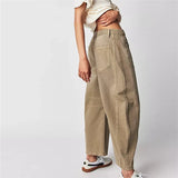Mia - High-rise utility jeans with wide leg