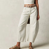 Mia - High-rise utility jeans with wide leg