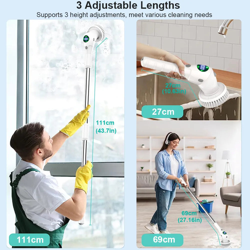 Electric Cleaning Brush 8 in 1