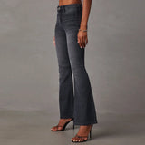 Zoe - Chic bootcut jeans with a low rise