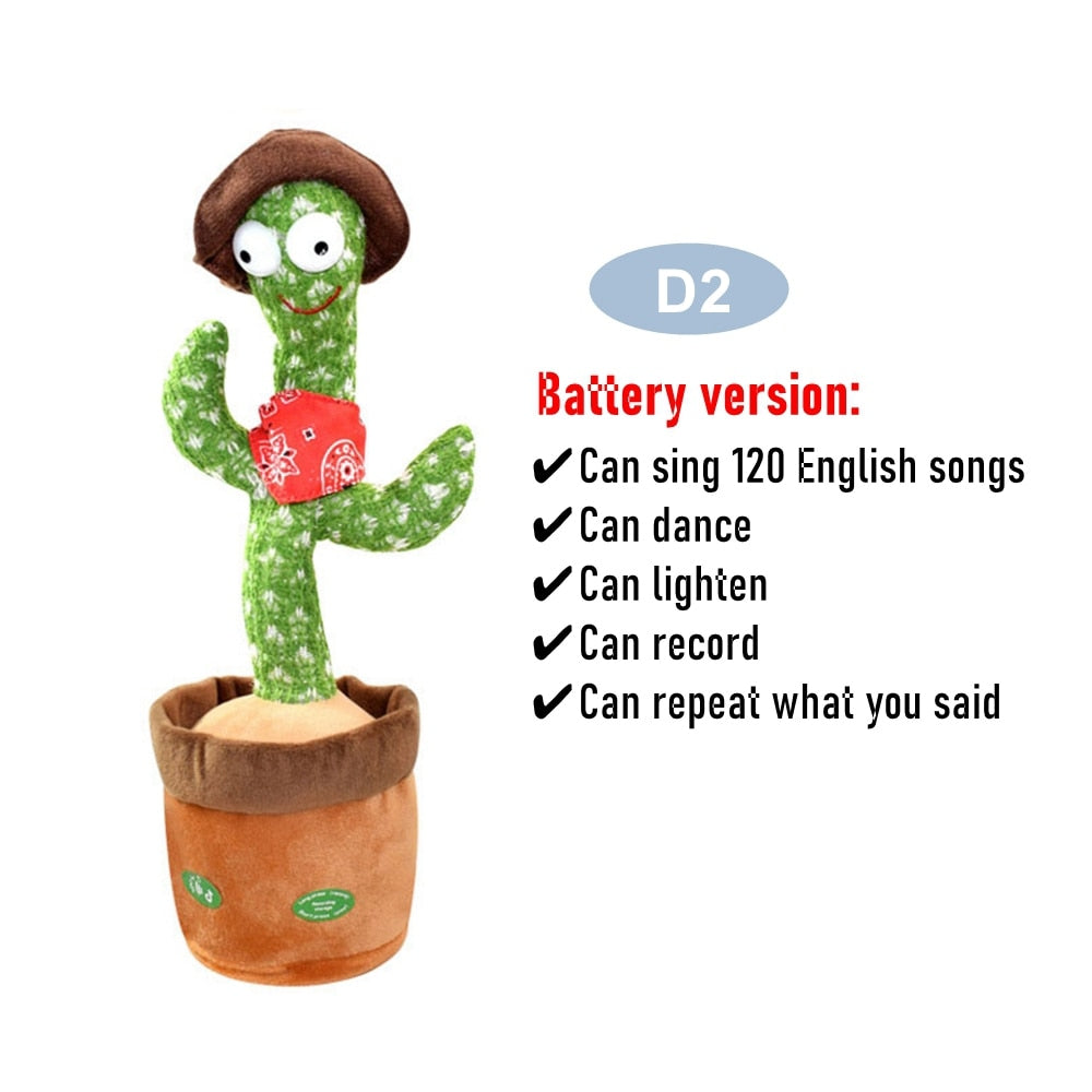 Dancing Cactus Repeat Talking Toy