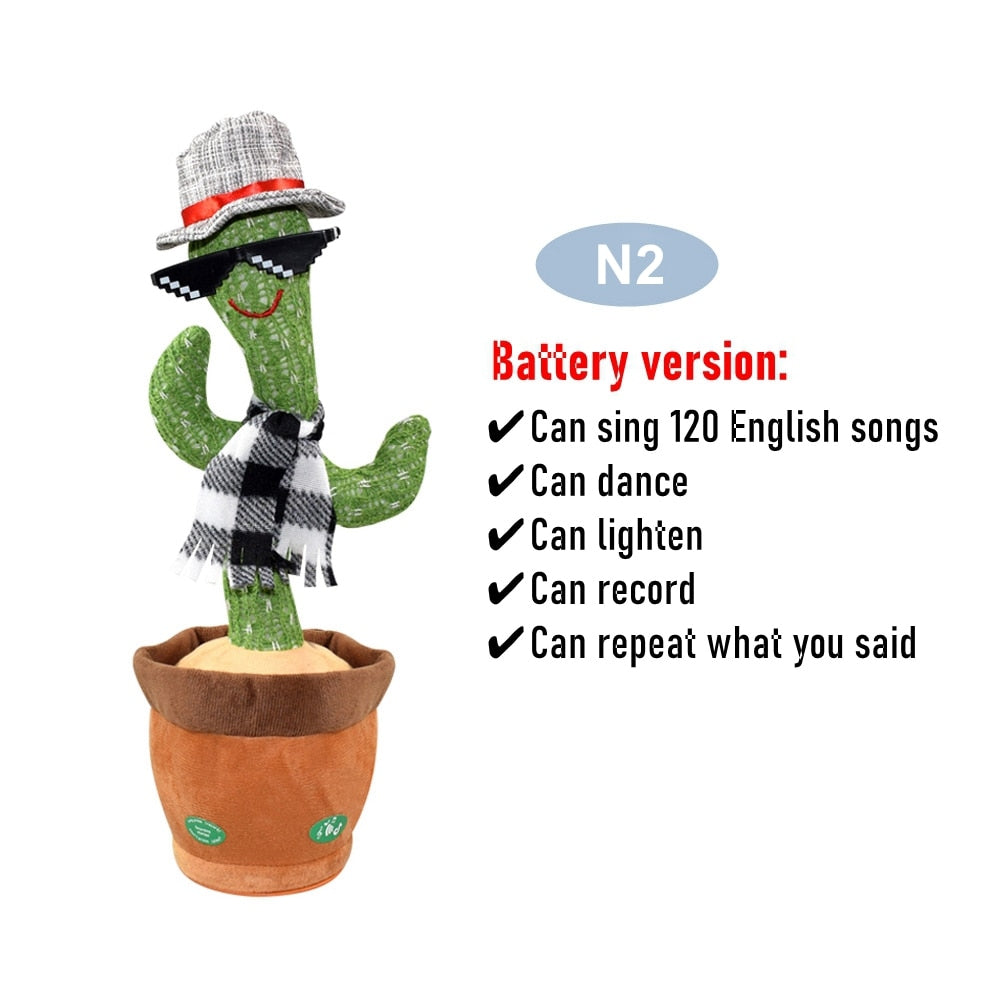 Dancing Cactus Repeat Talking Toy