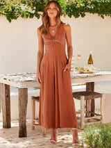 Kyra - Elegant sleeveless jumpsuit with wide leg