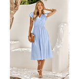 Summer dress - V-neck & waisted