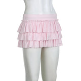 Mia - Shorts with ruffled hem and satin bow detail