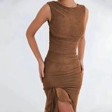 Ginevra - Elegant bodycon dress with ruffles