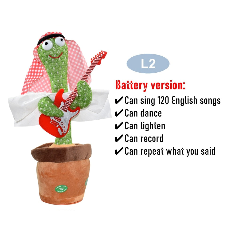 Dancing Cactus Repeat Talking Toy