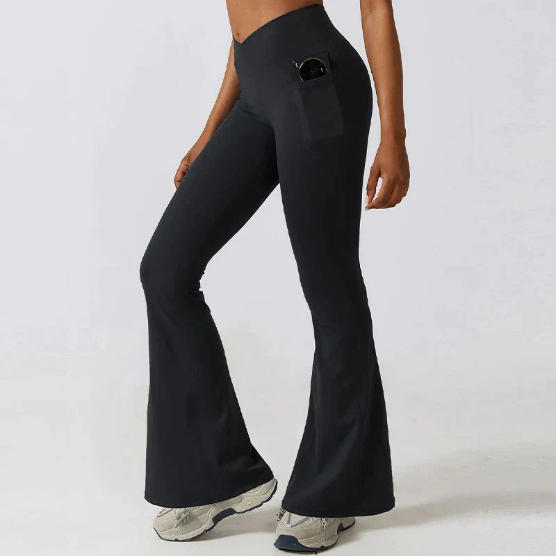 Azura | High waisted flare leggings