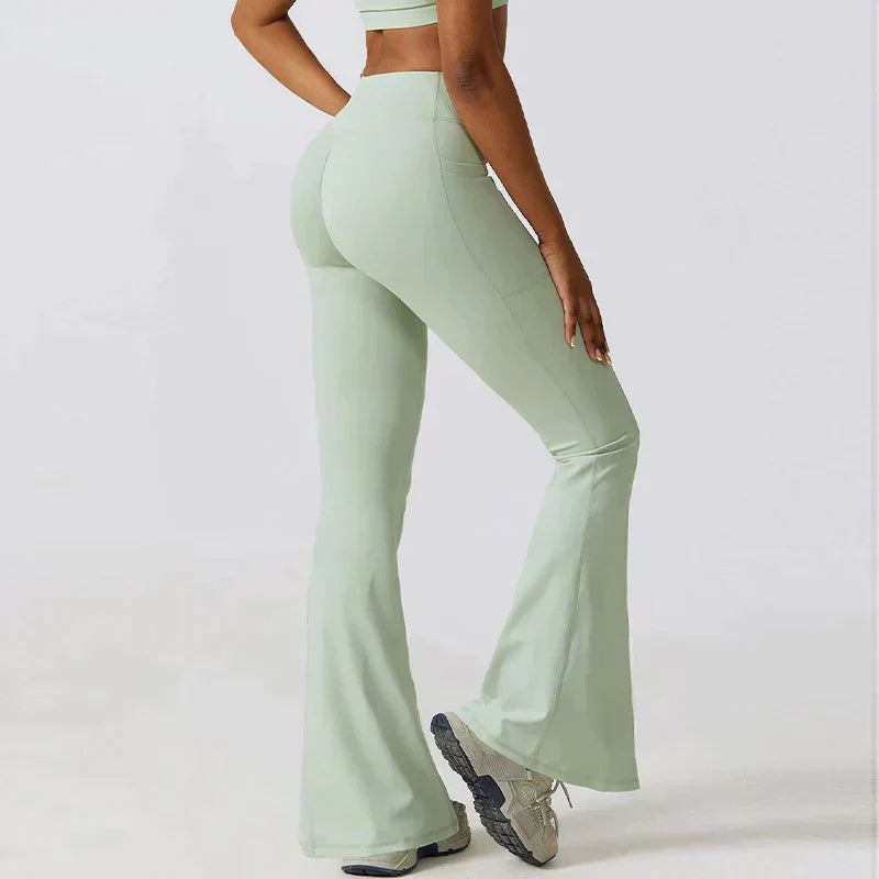 Azura | High waisted flare leggings