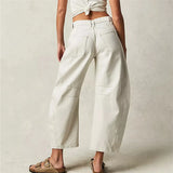 Mia - High-rise utility jeans with wide leg