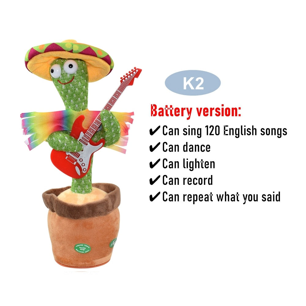 Dancing Cactus Repeat Talking Toy