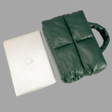 Aurora - Metallic puffer carrier bag with ruffled design