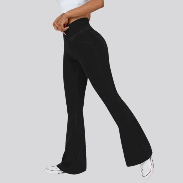 Azura | High waisted flare leggings