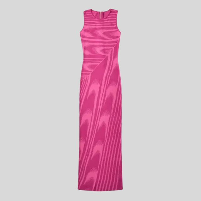 Chloe - Slim-fit velvet maxi dress with asymmetric neckline