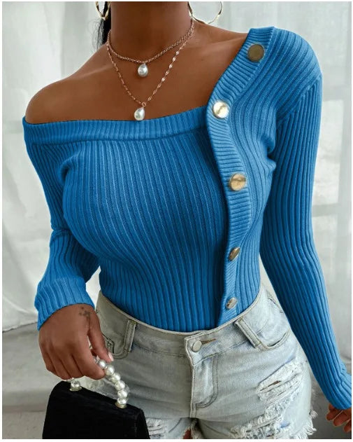 Strapless Knitted Sweater