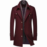 Wool coat with inner lining