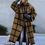 Alessandra - Trench coat with abstract print and wide lapel