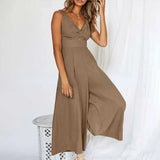 Kyra - Elegant sleeveless jumpsuit with wide leg