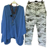 Mila | Half sleeve blouse and trousers sets